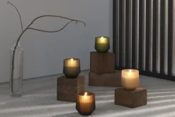 Scented wax glass candle, Serenity, Green, 8,5x9,5 cm *