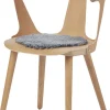 Seat Cover, Short-Wool Curly New Zealand Sheepskin, Round Ø34 cm Graph