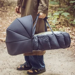 Sebra 3-i-1 Babynest, blue olive