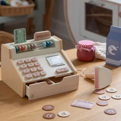 Sebra kasseapparat, træ