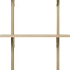 Sector Shelf T/N - Oak - Brass