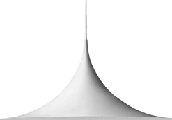 Semi pendel white 60 cm.