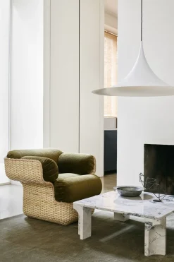 Semi pendel white 60 cm.