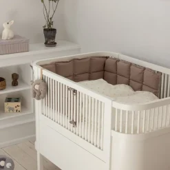 Sengerand, kapok, halv længde, jetty beige