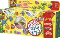 SES Creative - Modellervoks - 8 farver med confetti og glimm