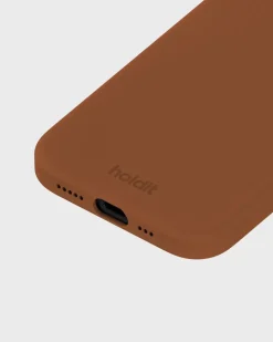 Silicone Case iPhone 15 Almond Brown