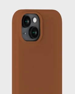 Silicone Case iPhone 15 Almond Brown
