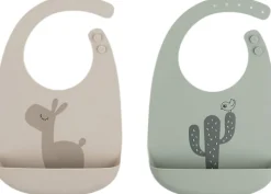 Silikone hagesmæk 2 stk. Lalee Sand/Grøn