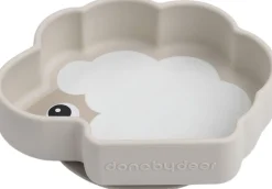 Silikone Stick & Stay skål Sheepy Sand