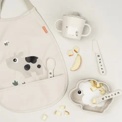 Silikone Stick & Stay skål Sheepy Sand