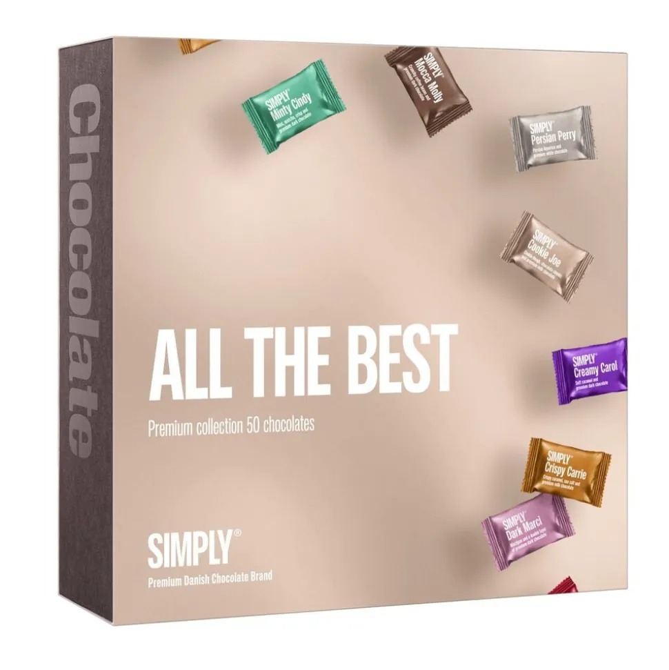 Simply® ALL THE BEST chokoladeæske (500g)