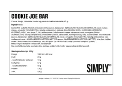 Simply® COOKIE JOE chokoladebar (40g)