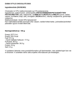 Simply® DUBAI STYLE CHOCOLATE chokoladeæske (150g)