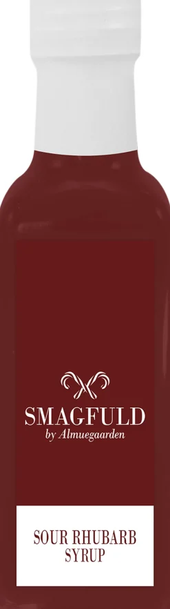 Sirup med smag af syrlig rabarber
