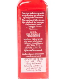 Sirup med smag af syrlig rabarber