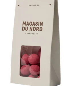 Æske, Lakridsdragé m/ hvid chokolade, rabarber & hindbær 100