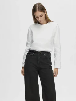 SLFESSENTIAL LS BOXY TEE NOOS