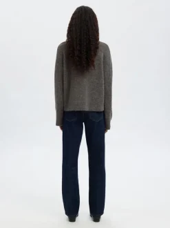 SLFLULU LS KNIT ROLL NECK NOOS