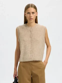 SLFLULU SL BUTTON O-NECK VEST NOOS