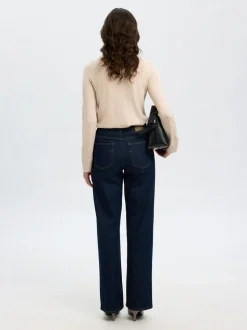 SLFTHEA LS KNIT MERINO COLLAR NECK