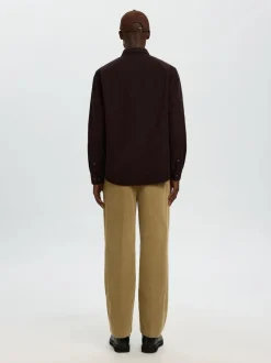 SLHREGNOAH MIX BDWN LS SHIRT CAMP