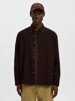 SLHREGNOAH MIX BDWN LS SHIRT CAMP