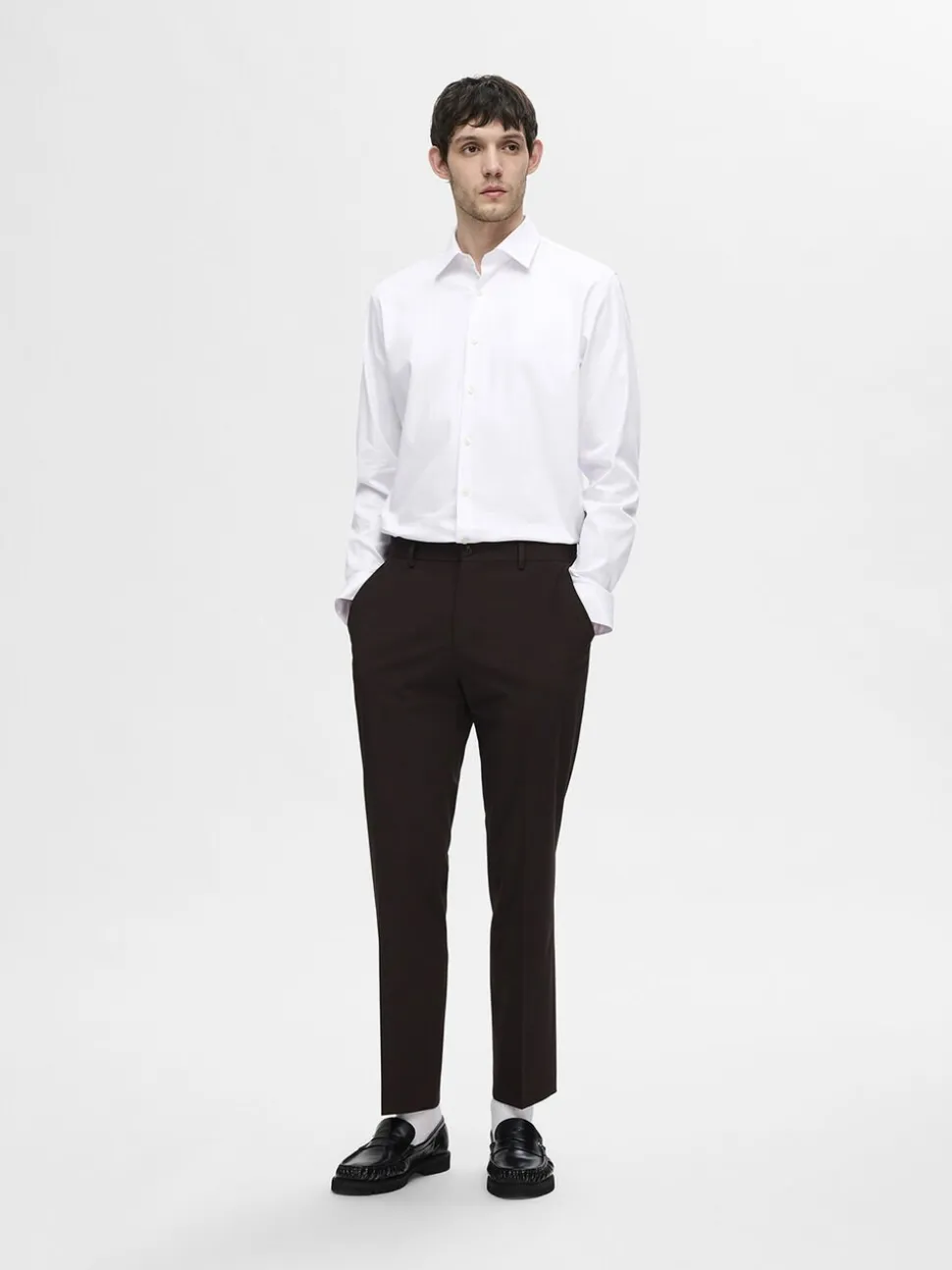 SLHSLIM-PERFORMANCE SHIRT LS NOOS