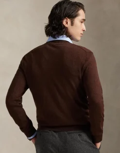 Slim Fit Washable Wool Crewneck Sweater