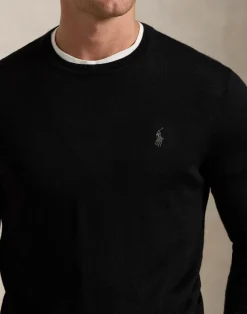 Slim Fit Washable Wool Crewneck Sweater