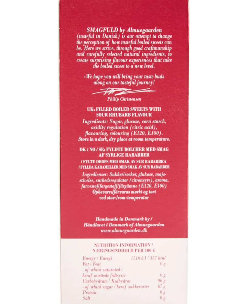 Smagfuld Gavepakning - ELSKER DIG (rød/bronze)