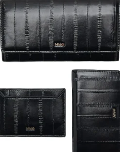 Small wallet with leather-effect fi