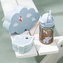 Snack & madkasse m/drikkedunk Playground Blå