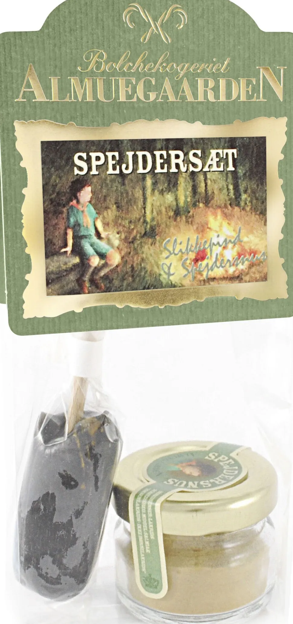 Spejdersæt - Lakrids-slikkepind og spejdersnus