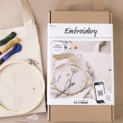 Start DIY Kit Broderi, Blomster