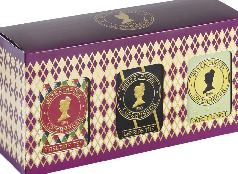 Østerlandsk 3stk 12stk thebrevs-gaveæske, populær