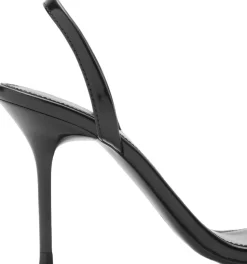 Stiletto heel sandal with buckle