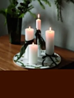 Stjerne Riflet Jul 32 cm. kagefad