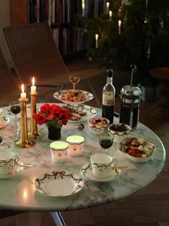 Stjerne Riflet Jul 7 cm. skåle 2 stk.