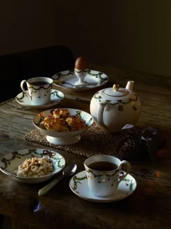 Stjerne Riflet Jul 22 cm. tallerken