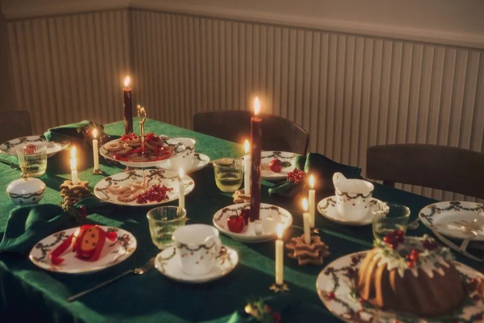 StjerneRiflet serviet grøn2stk