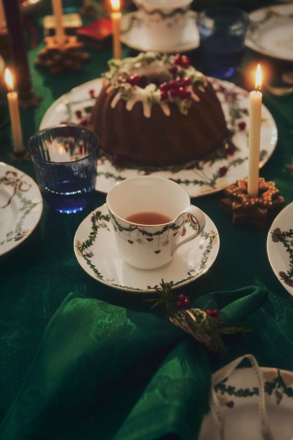 StjerneRiflet serviet grøn2stk