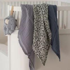 Stofbleer, 3 stk. , blue olive, forest lake blue