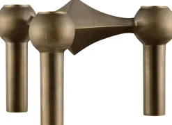 STOFF Nagel candle holder/stage - bronzed brass/bronzeret me