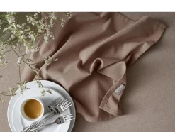 Stofserviet 45 x 45 cm Fungi brown 100% ny bomuld