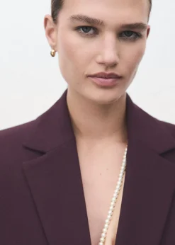 Straight-fit suit jacket