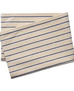 Stripe bathmat 60x90cm surf the web/ecru