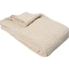 Stripe bedspread 180x260cm beige stripe
