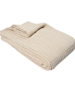 Stripe bedspread 180x260cm beige stripe
