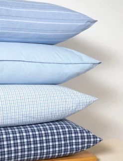 Stripe washed percale