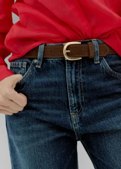 Suede belt